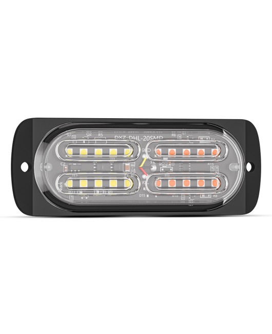 DXZ ultra-thin flashing 20 light LED truck side light DC12-24V warning light signal truck strobe flashing light