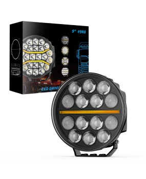 DXZ New Product Ouka Spotlight LED Automotive Work Light 9-inch Circular Truck Off road Vehicle Driving Lighting