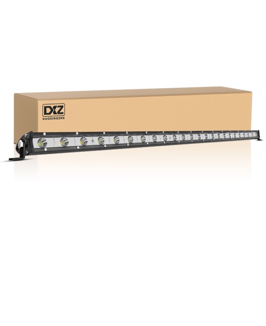 DXZ ultra-thin single row LED strip light 18W36W54W72W automotive work light auxiliary light grille light bar light