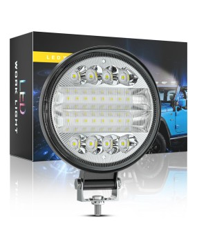 DXZ car LED work light 4-inch large field of view circular 24LED72W headlight off-road vehicle maintenance light