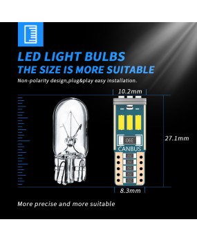 DXZ Cross border Exclusive Automotive LED Width Indicator T10 4014 9LED License Plate Light W5W Automotive Reading Light