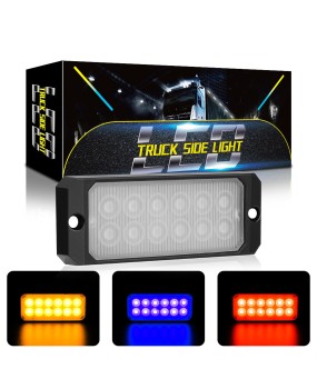 DXZ foreign trade car light guide truck side light 12LED36W thick flashing light side signal warning light