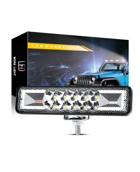 DXZ car LED work light in a straight line, 6-inch 16LED, 48W or so, flashing warning, daytime signal auxiliary light