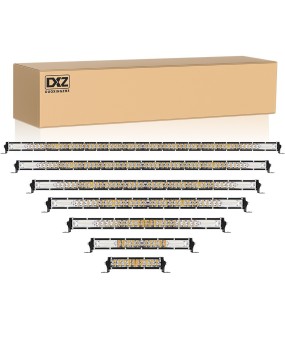 DXZ small double row LED strip light mixed light 60W120W car work light off-road auxiliary light truck pole light