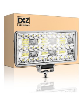 DXZ car LED work light with large field of view, 9-inch 66 light driving lighting, suitable for cars, trucks, trucks, engineering vehicles