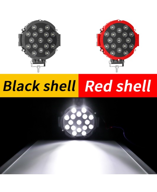 DXZ all aluminum 7-inch 17 bead 51W work light car LED light modification off-road spotlight engineering light