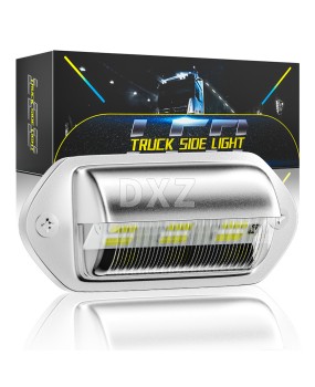 DXZ Cross border Exclusive 6LED Truck License Plate Light, Truck Bus Trailer Side Tail Light, Signal Light 12-24V