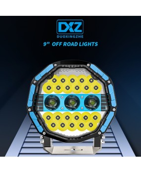 DXZ New Product 9 'Off road Spotlight 110W High Power High Brightness Laser LED Spotlight Work Light Protective Bar Front Lighting