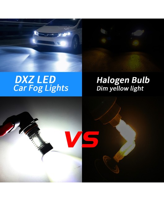 DXZ car LED headlights 9005/9006 H10 HB3HB4 12LED 60W high-power front fog light