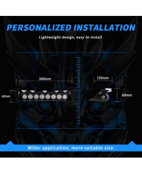 DXZ manufacturer supplies new 24LED S10 high brightness high-power car front suction cup light shovel type flashing light