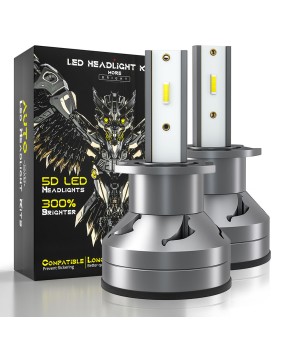 DZX D1 1860 LED headlights car LED1860 50W H1 H3 headlights high beam low beam headlights