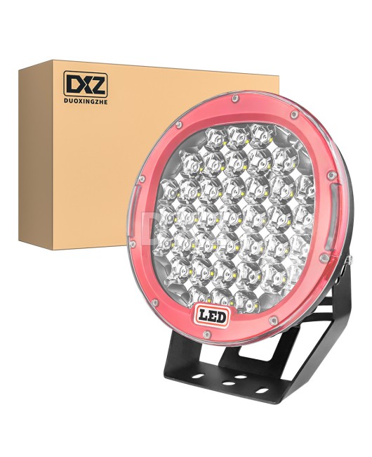 DXZ 9-inch work light 37LED 185W LED driving light off-road vehicle modification LED spotlight front bumper headlight