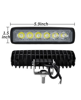 DXZ Automotive LED Work Light Linear 6-inch 18W 6-bead Work Light Modification Project Spotlight Daytime Running Light