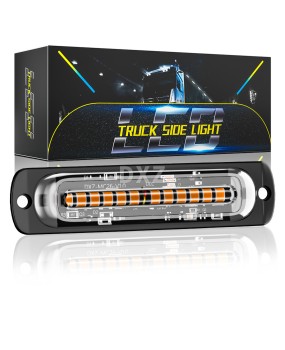 DXZ truck flashing 12LED light ultra-thin truck side light car flashing light driving warning signal light