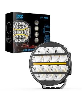 DXZ New Product Ouka Spotlight LED Automotive Work Light 9-inch Circular Truck Off road Vehicle Driving Lighting