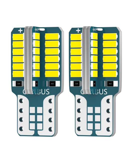 DXZ cross-border supply of automotive LED lights t10 width indicator lights 3014 48SMD lights license plate lights decoding