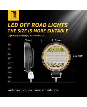 DXZ car LED work light 4-inch large field of view with aperture 72W work light off-road light modification and maintenance light