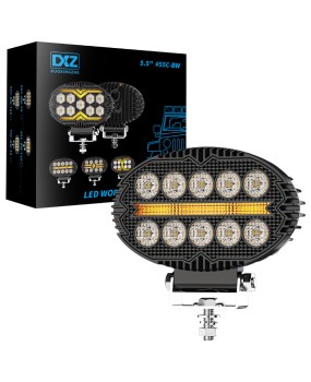 DXZ Black Knight 5.5-inch oval 10LED work light modification floodlight paving off-road light engineering light