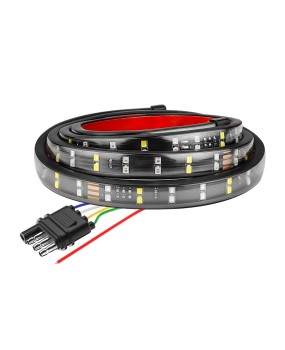 DXZ pickup truck tail light strip 1.2/1.5-meter dual row 48/60 inch LED light strip dual color brake reverse steering