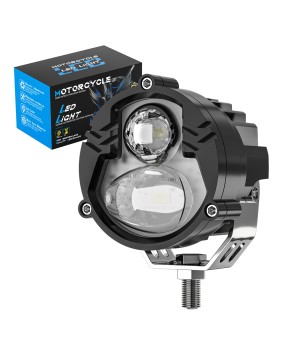 DXZ motorcycle high-power spotlight LED dual color external spotlight far and near off-road vehicle modified motorcycle headlight