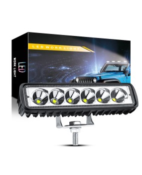 DXZ car LED work light 6-inch straight 6led18W modified lamp engineering spotlight daytime driving fog light