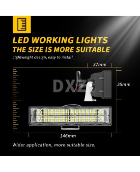 DXZ car LED work light 6-inch straight 28 LED daytime driving fog light maintenance light agricultural machinery light