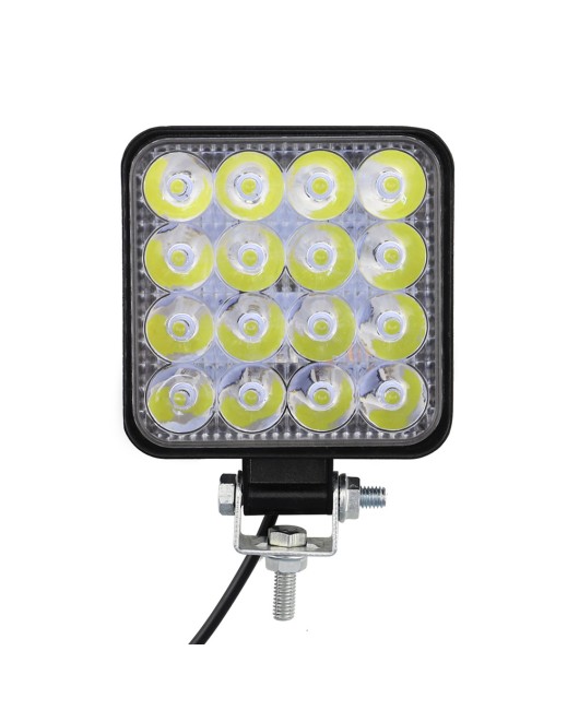 DXZ Automotive LED Work Light Mini Square 16 Light 48W Driver Assistance Light Modified Headlamp Head