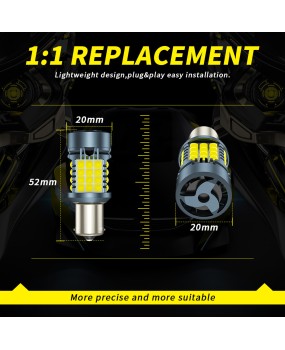 DXZ car Canbus decoding LED turn signal light 1156T20 3030 48smd anti flicker fan bulb