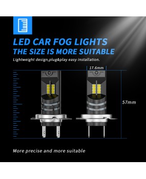 DXZ Amazon hot selling car LED headlights low beam H4 H7 H8 12LED headlights LED fog light bulb