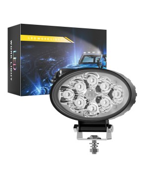 DXZ new mini elliptical 8LED work light modified spotlight truck engineering maintenance light off-road auxiliary light