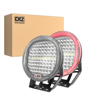 DXZ cross-border hot selling 9-inch 384W high-power LED work light, Jeep off-road front bumper headlight, roof spotlight