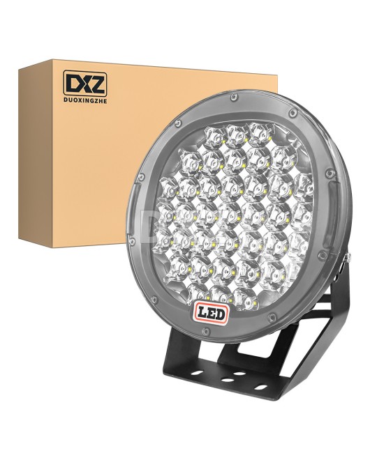 DXZ 9-inch work light 37LED 185W LED driving light off-road vehicle modification LED spotlight front bumper headlight