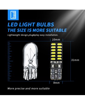 DXZ decoding CANBUS T10 3014 24SMD automotive LED width indicator lights, interior reading lights, makeup lights