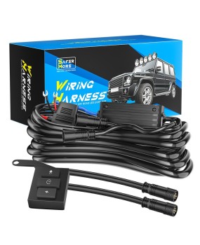 DXZ off-road LED light strip harness kit 12V relay switch one to two 3-meter wireless remote control 5-mode