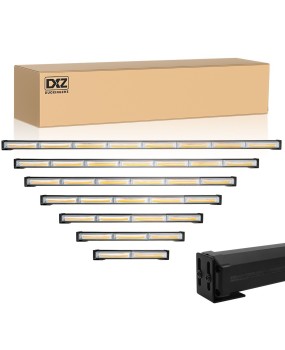 DXZ car LED strip COB bar light flashing light, grille single row bar light engineering roof warning light strobe light