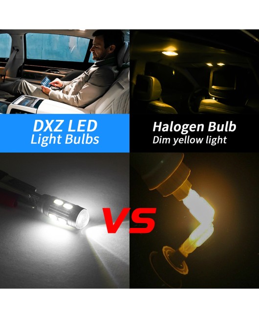 DXZ factory direct sales T10 width indicator light canbus T10 5630 10SMD W5W automotive LED bulb