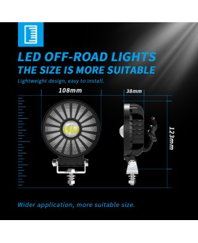 DXZ manufacturer direct sales circular 4-inch RGB mode LED car lights, motorcycle lights, high and low beam integrated