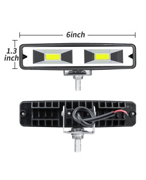 DXZ car LED work light 6-inch COB 48W straight daytime running light auxiliary light off-road vehicle modification light