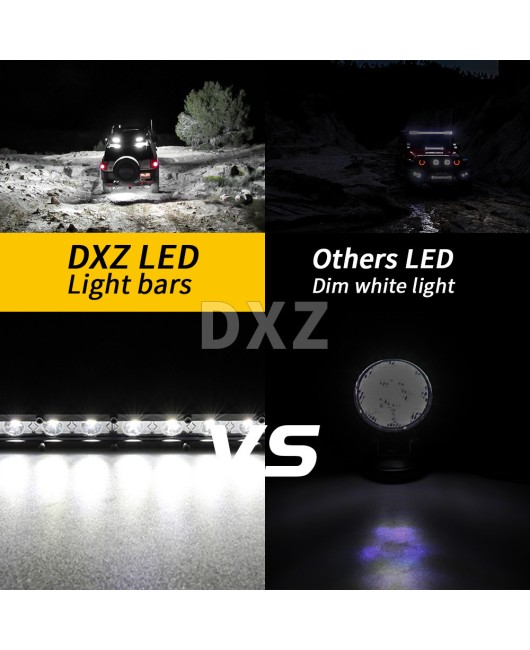 DXZ ultra-thin single row long strip light 13 inch 12LED36W automotive LED work light off-road roof spotlight