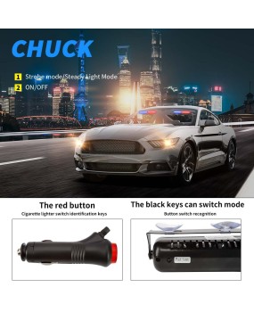 DXZ new high brightness S6 car LED front suction cup flashing light shovel light opening light strobe light security light