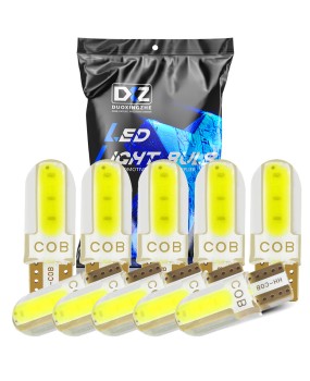 DXZ popular foreign trade W5W 168 T10 COB 3W width indicator light silicone license plate light crystal reading light