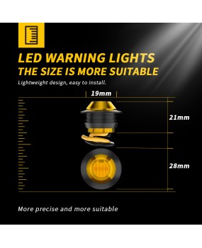 DXZ Eagle Eye Light Truck Side Light Width Indicator Light Small Round Light Side Light LED Light Ship Signal Light Cross border Light