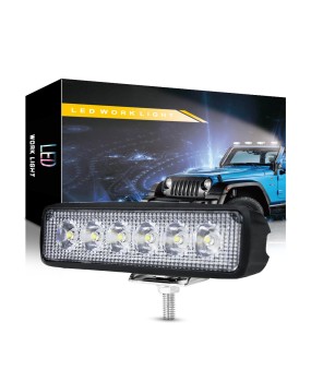 DXZ Automotive LED Work Light Linear 6-inch 18W 6-bead Work Light Modification Project Spotlight Daytime Running Light