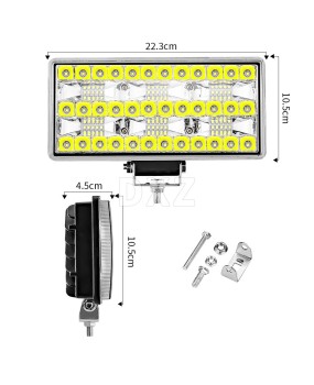 DXZ car LED work light with large field of view, 9-inch 66 light driving lighting, suitable for cars, trucks, trucks, engineering vehicles