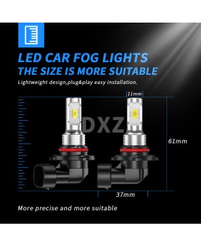 DXZ cross-border exclusive car LED fog light 3570 beads 9005/HB39006/HB4 H10 car fog light bulb