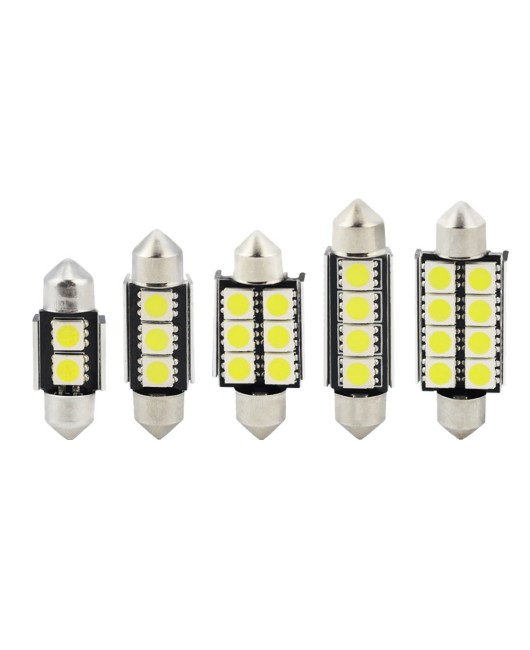 CANBUS decoding 5050 31MM 36MM 39MM 41MM car LED dual pointed light reading light license plate light